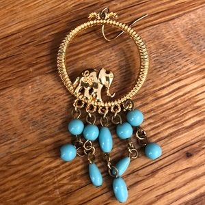 Lilly Pulitzer Jewelry - Lilly Pulitzer Elephant Hoop earrings Lilly Pulitzer Jewelry - Lilly Pulitzer Elephant Hoop earrings